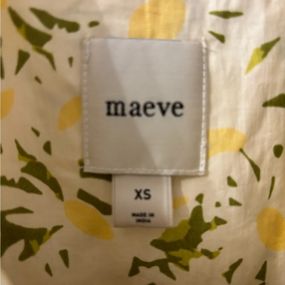 Maeve Floral Blouse in Yellow and Green - Picture 4 of 5
